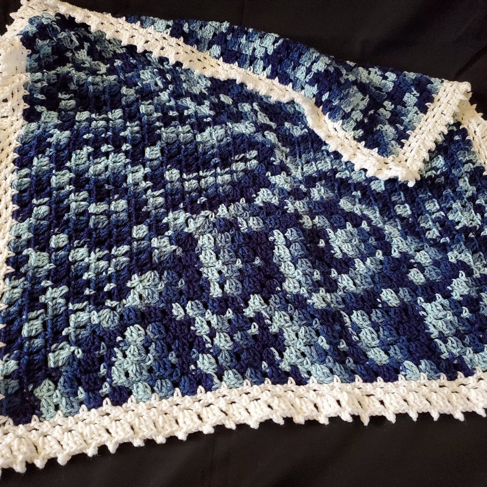 Crochet Shades of Dusk Baby Blanket/New